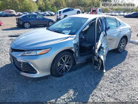 2022 Toyota Camry Xle Hybrid VIN 4T1F31AK7NU578163 фото 2