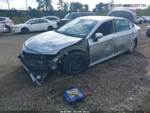 2022 Toyota Camry Le Hybrid VIN 4T1C31AK0NU592733 фото 3