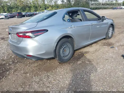 2022 Toyota Camry Le Hybrid VIN 4T1C31AK0NU592733 фото 5