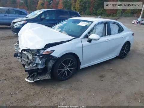 2022 Toyota Camry Se Hybrid VIN 4T1G31AK6NU598750 фото 2