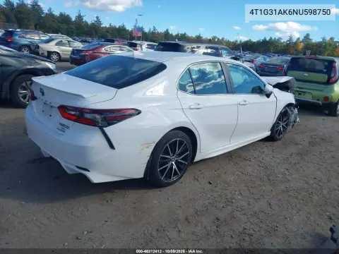 2022 Toyota Camry Se Hybrid VIN 4T1G31AK6NU598750 фото 4