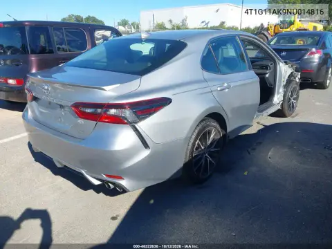 2022 Toyota Camry Se VIN 4T1G11AK9NU014816 фото 5