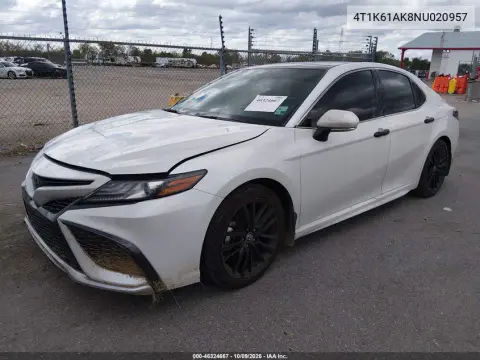 2022 Toyota Camry Xse VIN 4T1K61AK8NU020957 фото 3