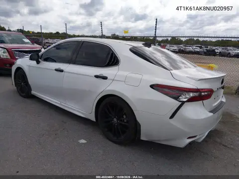 2022 Toyota Camry Xse VIN 4T1K61AK8NU020957 фото 4