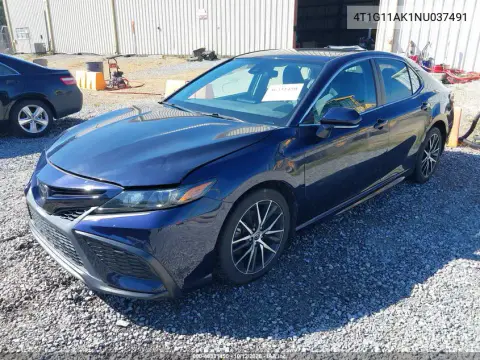2022 Toyota Camry Se VIN 4T1G11AK1NU037491 фото 3