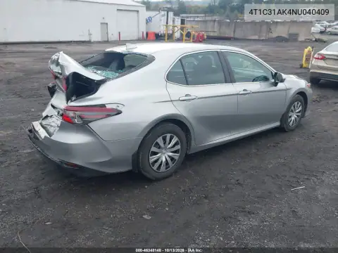 4T1C31AK4NU040409 — 2022 Toyota Camry, фото 5 с аукциона IAAI, Задняя часть