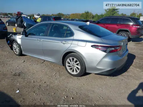 4T1T11AK8NU682704 — 2022 Toyota Camry, фото 3 с аукциона IAAI, Передняя часть