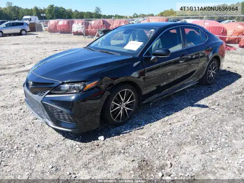 4T1G11AK0NU636964 — 2022 Toyota Camry, фото 3 с аукциона IAAI, Передняя часть слева