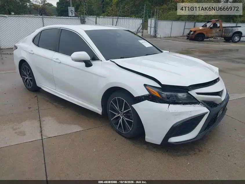 4T1G11AK6NU666972 Toyota Camry 2022 — повреждение Передняя часть, фото до ремонта