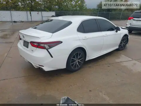 4T1G11AK6NU666972 — 2022 Toyota Camry, фото 4 с аукциона IAAI, Передняя часть