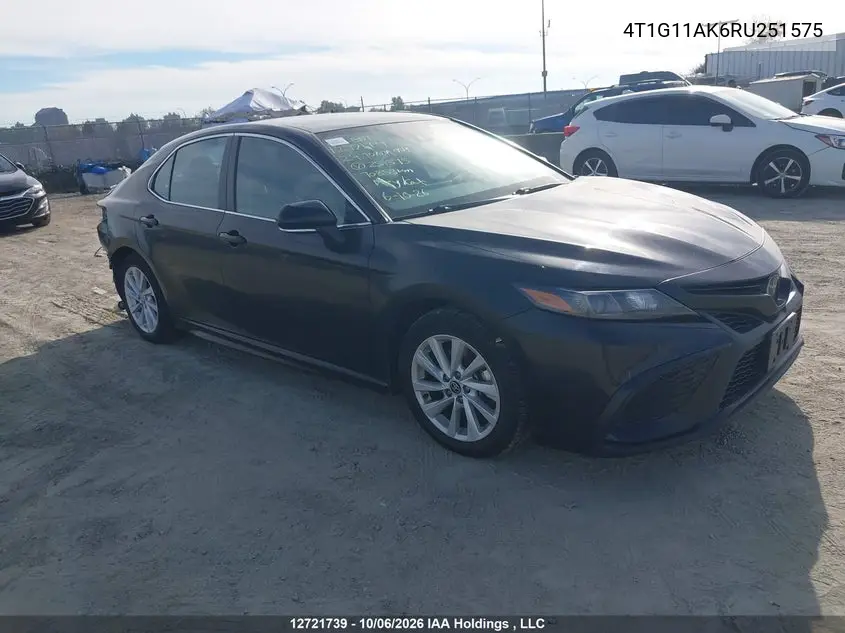 2024 Toyota Camry Se Night Shade/Se VIN 4T1G11AK6RU251575 фото 2