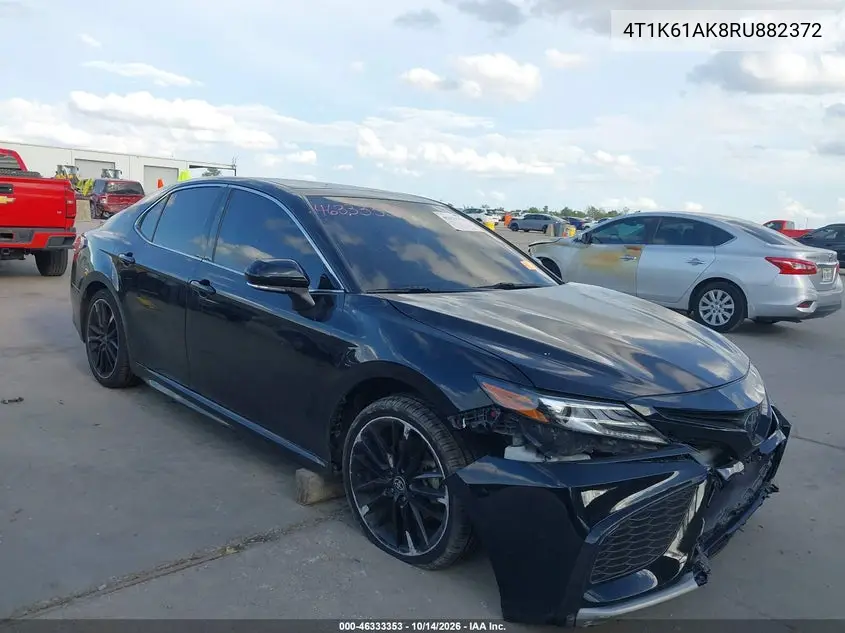 4T1K61AK8RU882372 — 2024 Toyota Camry, фото 2 с аукциона IAAI, Передняя часть