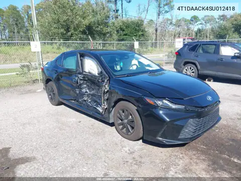 4T1DAACK4SU012418 — 2025 Toyota Camry, Левая сторона, фото до ремонта