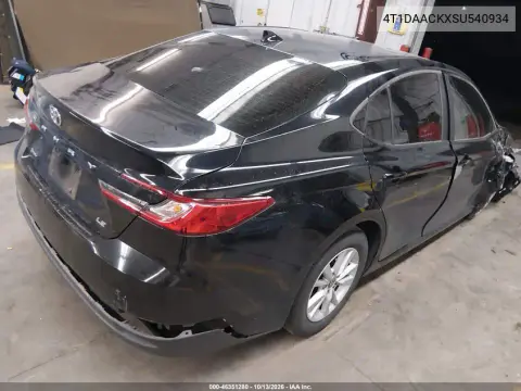 2025 Toyota Camry Le VIN 4T1DAACKXSU540934 фото 4