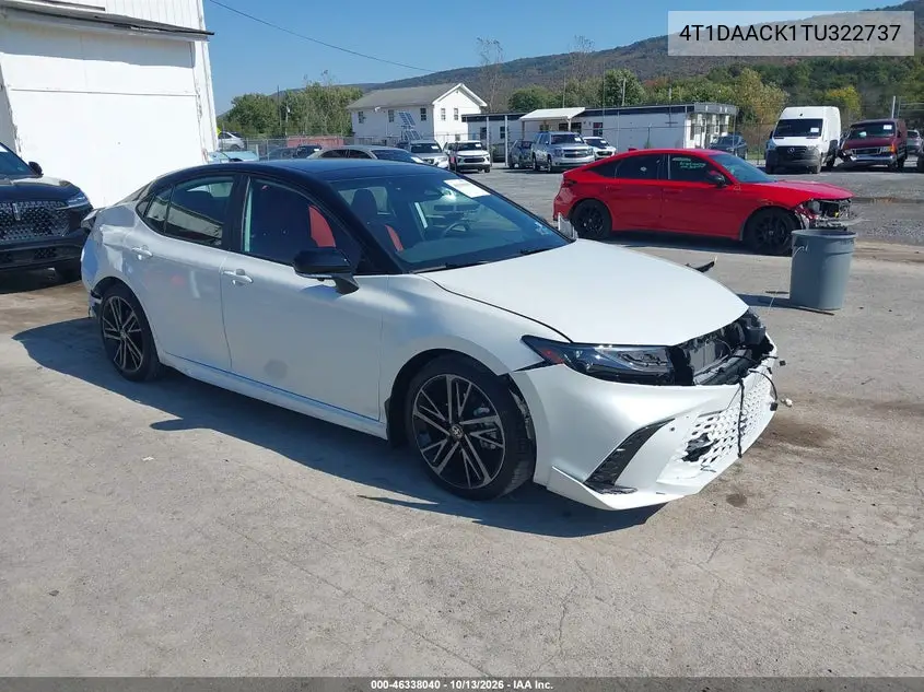 4T1DAACK1TU322737 Toyota Camry 2026 — повреждение Передняя часть, фото до ремонта