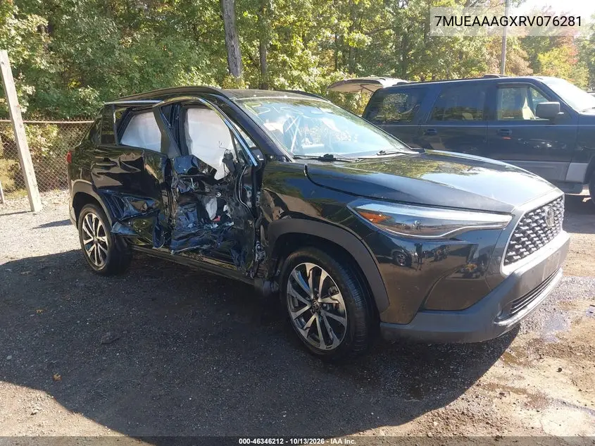 7MUEAAAGXRV076281 — 2024 Toyota Corolla Cross, фото 2 с аукциона IAAI, Боковая часть