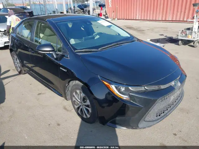 JTDEAMDE5MJ013312 — 2021 Toyota Corolla Hybrid LE, Задняя часть (Rear), фото до ремонта