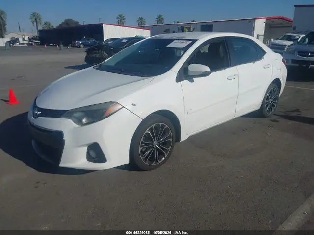 2014 Toyota Corolla L/le/le Pls/prm/s/s Pls VIN 5YFBURHE0EP124896 фото 2