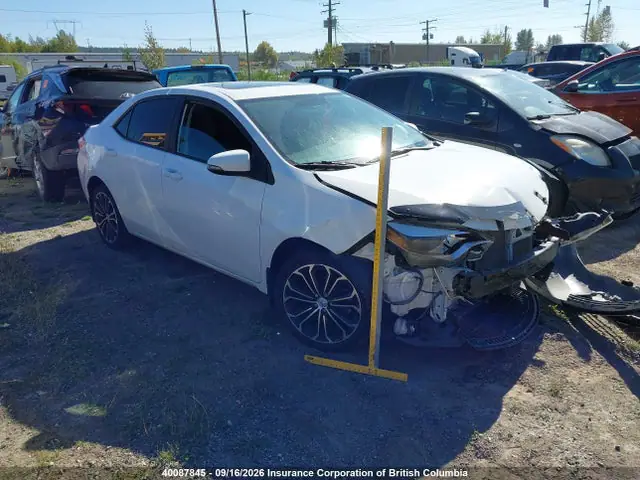 2T1BURHE8FC317640 — 2015 Toyota Corolla L/LE/LE Pls/Prm/S/S Pls, Передняя часть (Front), фото до ремонта