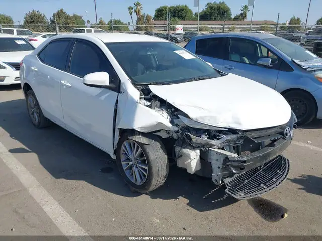 5YFBURHE5EP067076 — 2014 Toyota Corolla LE Plus, Передняя часть (Front End), фото до ремонта