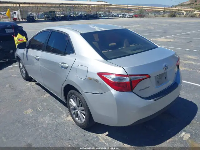 5YFBURHE2FP238559 — 2015 Toyota Corolla LE Plus, фото 3 с аукциона IAAI 30.09.2026, Передняя часть