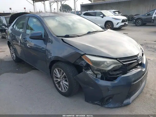 5YFBURHE6FP289823 — 2015 Toyota Corolla LE Plus, Передняя часть справа (Right Front), фото до ремонта