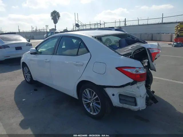 5YFBURHE7FP351200 — 2015 Toyota Corolla LE Plus, фото 3 с аукциона IAAI 14.10.2026, Задняя часть