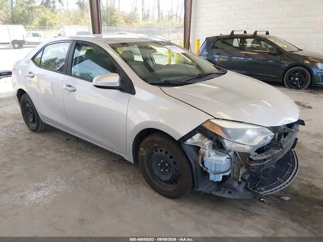 5YFBURHEXGP392681 — 2016 Toyota Corolla LE, Передняя часть (Front End), фото до ремонта