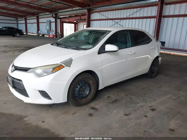 5YFBURHE1GP418598 — 2016 Toyota Corolla LE, фото 2 с аукциона IAAI 29.09.2026, Задняя часть слева