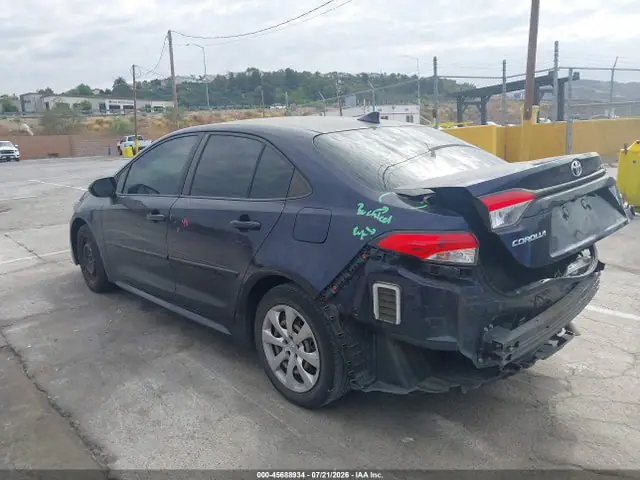 JTDEPRAE5LJ000848 — 2020 Toyota Corolla LE, фото 3 с аукциона IAAI 30.09.2026, Задняя часть