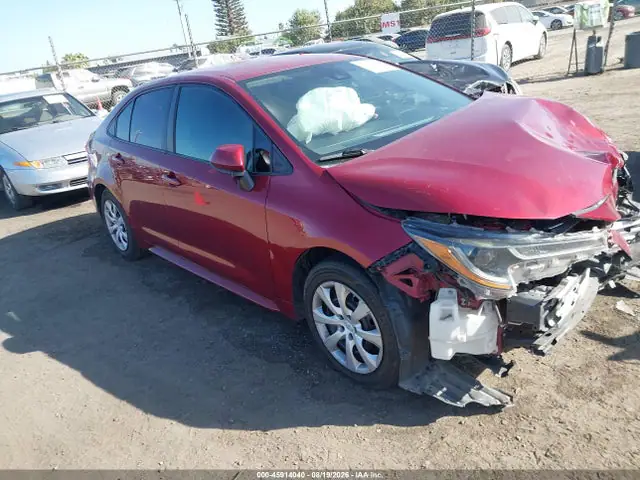 5YFEPMAE1NP278776 — 2022 Toyota Corolla LE, Передняя часть (Front End), фото до ремонта