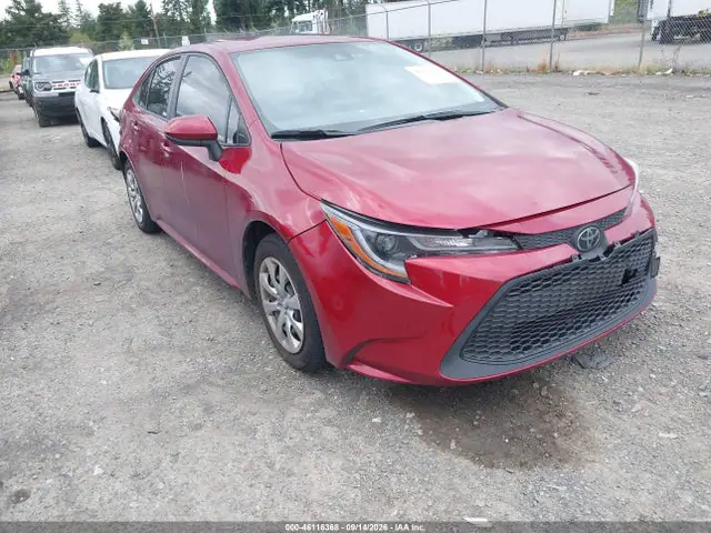 JTDEPMAE7NJ222717 — 2022 Toyota Corolla LE, Передняя и задняя части (Front & Rear), фото до ремонта