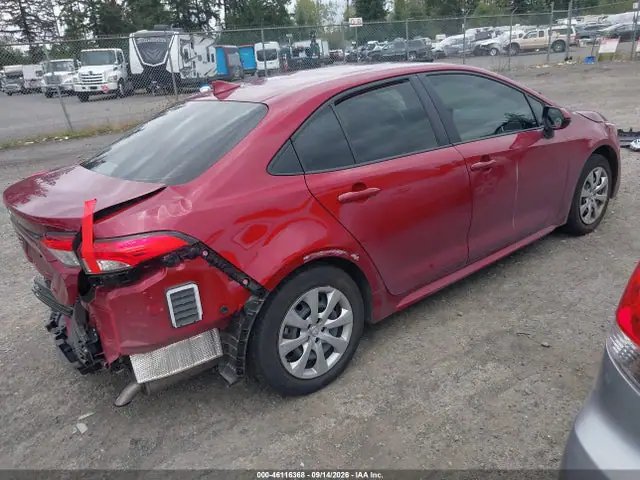 JTDEPMAE7NJ222717 — 2022 Toyota Corolla LE, фото 4 с аукциона IAAI 30.09.2026, Передняя и задняя части