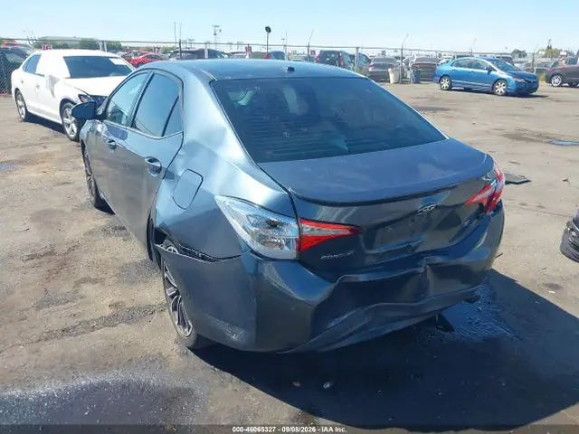 5YFBURHE4FP306117 — 2015 Toyota Corolla S Plus, фото 3 с аукциона IAAI 14.10.2026, Задняя часть
