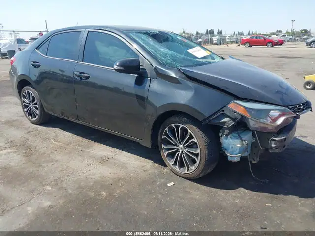5YFBURHE0GP376845 — 2016 Toyota Corolla S Plus, Передняя часть слева (Left Front), фото до ремонта