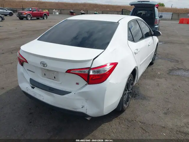 5YFBURHE2GP524011 — 2016 Toyota Corolla S Plus, фото 4 с аукциона IAAI 14.10.2026, Задняя часть