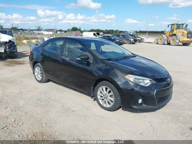 2T1BURHE0EC224884 — 2014 Toyota Corolla S, Град (Hail), фото до ремонта