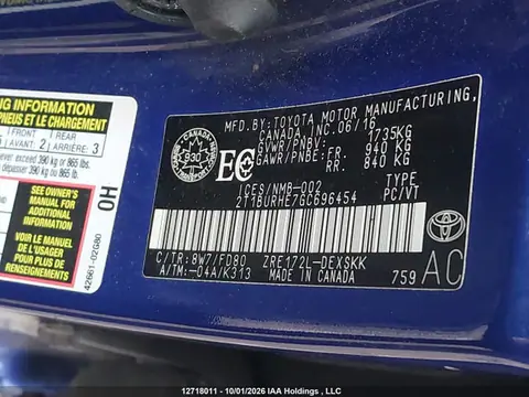 2016 Toyota Corolla S VIN 2T1BURHE7GC696454 фото 9