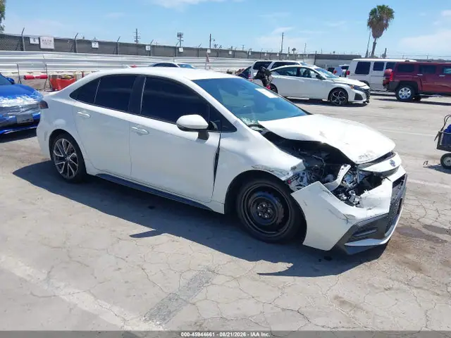 5YFS4RCE8LP052320 — 2020 Toyota Corolla SE, Передняя часть (Front End), фото до ремонта