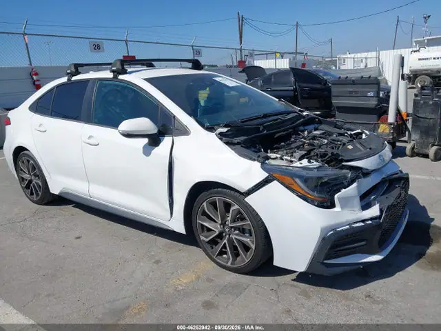 5YFS4RCE0LP028660 — 2020 Toyota Corolla SE, Передняя часть (Front End), фото до ремонта