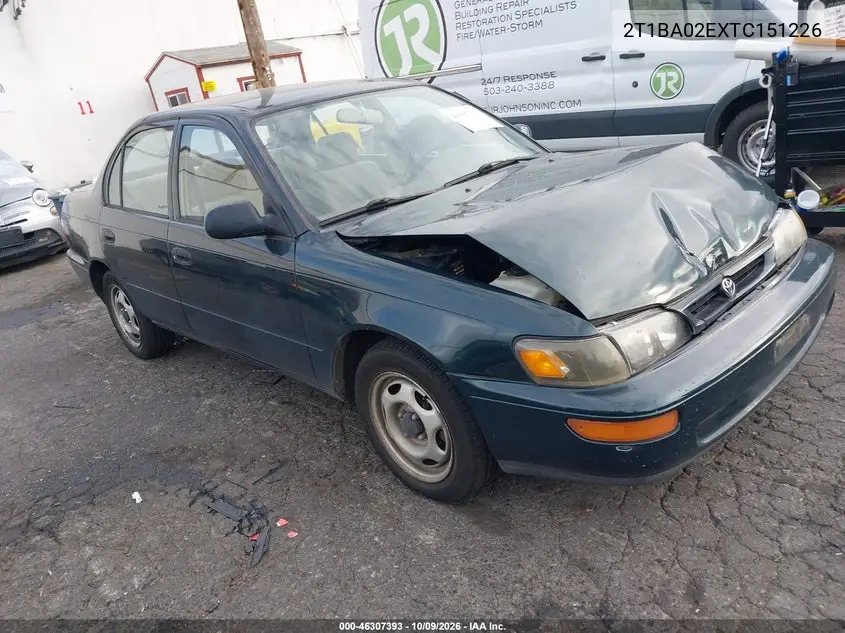 1996 Toyota Corolla VIN 2T1BA02EXTC151226 фото 2