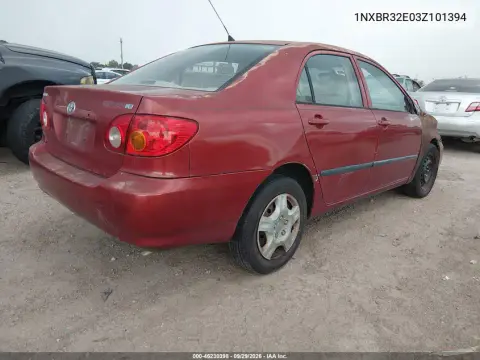 2003 Toyota Corolla Ce VIN 1NXBR32E03Z101394 фото 5