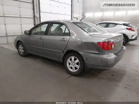 JTDBR32E842033539 — 2004 Toyota Corolla, фото 4 с аукциона IAAI, Задняя часть слева