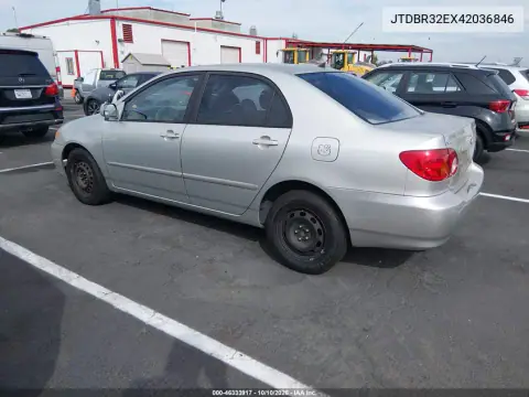 2004 Toyota Corolla Le VIN JTDBR32EX42036846 фото 4