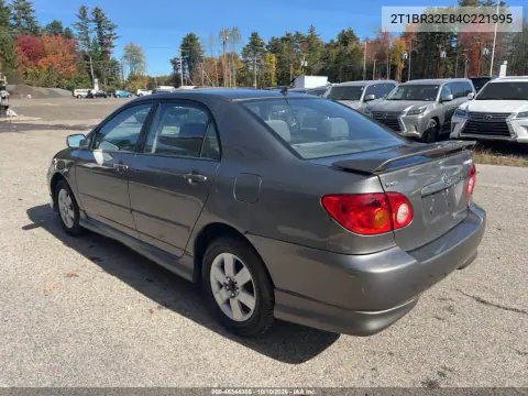 2004 Toyota Corolla S VIN 2T1BR32E84C221995 фото 3