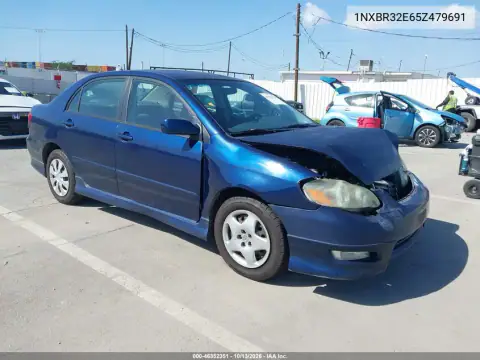 1NXBR32E65Z479691 — 2005 Toyota Corolla, Передняя часть, фото до ремонта