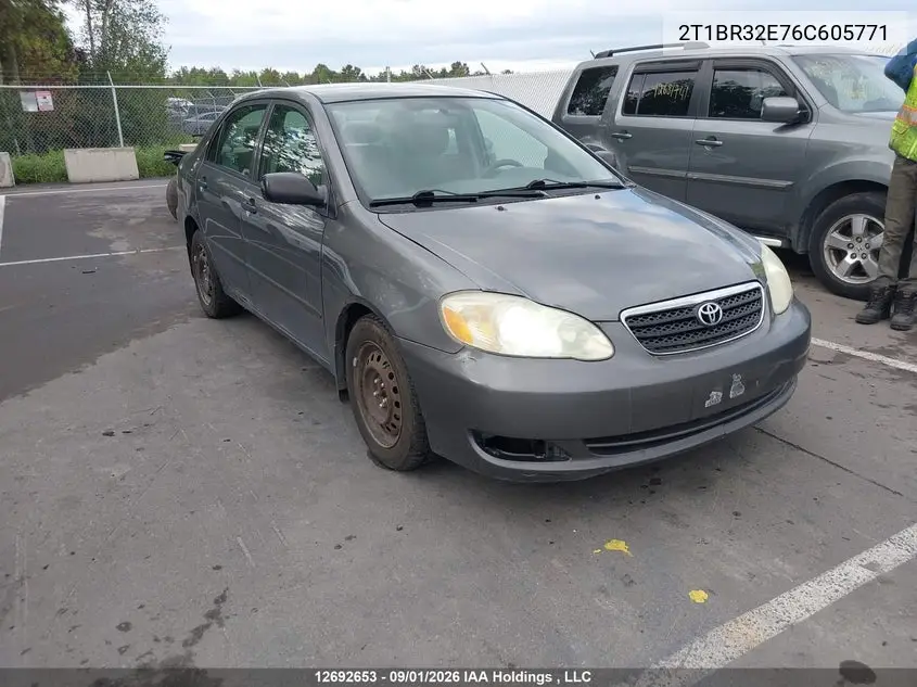 2006 Toyota Corolla Ce/Le/S VIN 2T1BR32E76C605771 фото 2