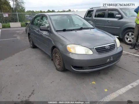 2T1BR32E76C605771 — 2006 Toyota Corolla, Левая сторона, фото до ремонта