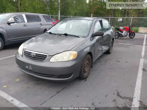 2006 Toyota Corolla Ce/Le/S VIN 2T1BR32E76C605771 фото 3