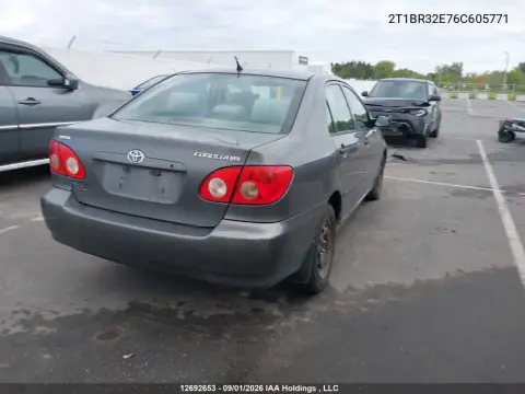 2006 Toyota Corolla Ce/Le/S VIN 2T1BR32E76C605771 фото 5